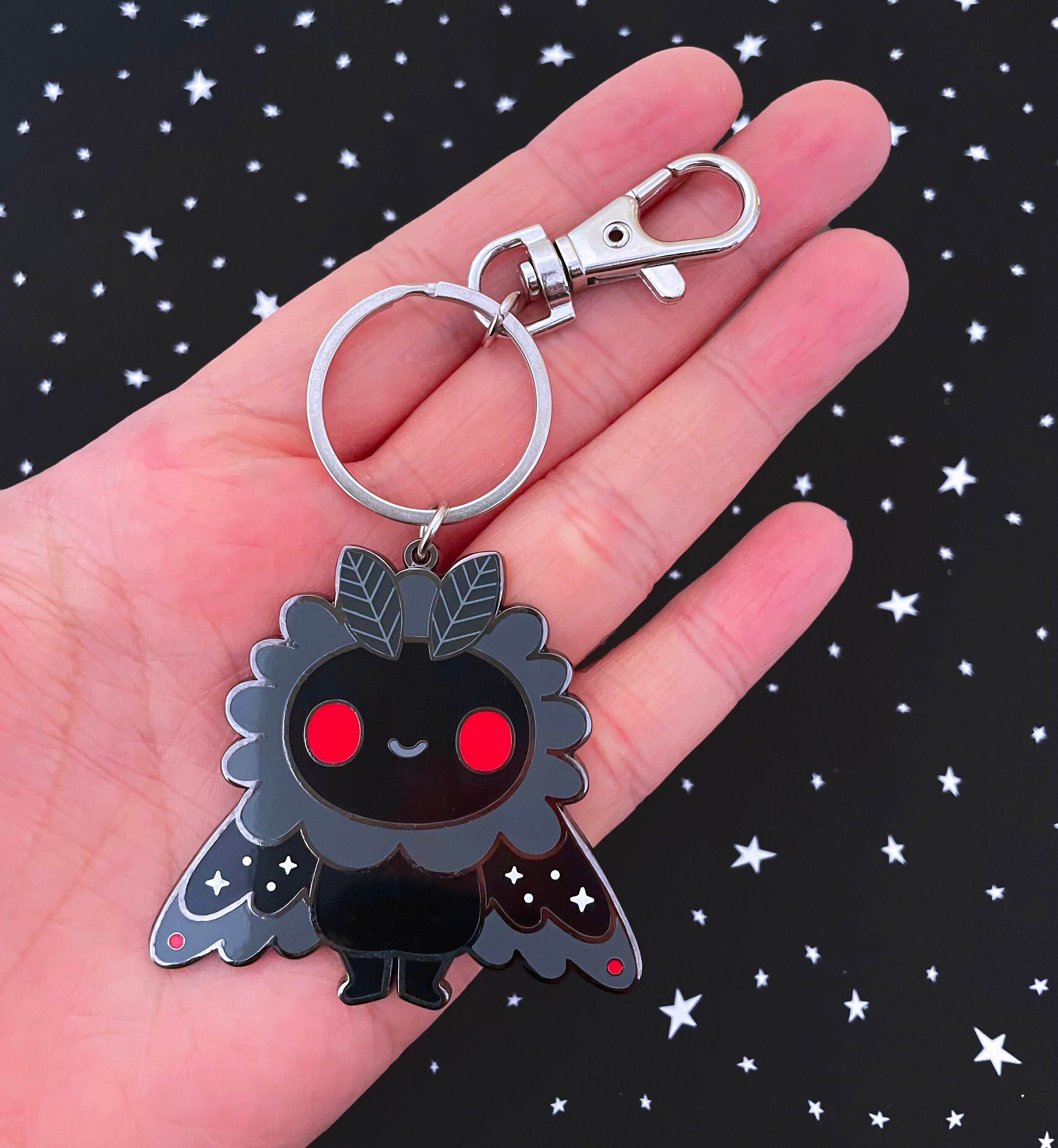 Mothman Key Chain Mothman Enamel Keychain - Etsy