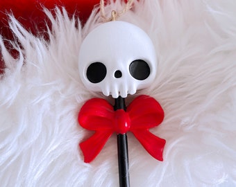Spooky Christmas Tree Ornaments - Skull Lolly
