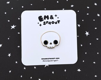 Cute Skull Enamel Pin