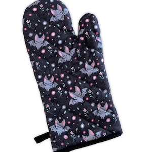 Floral Bat Oven Mitt