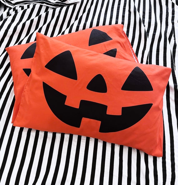 jack o lantern pillow