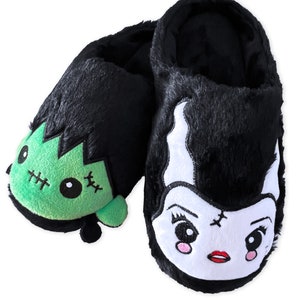 Frank and Bride Monster Slippers!  Available in size S to XL