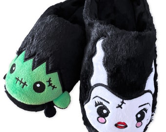 Frank and Bride Monster Slippers!  Available in size S to XL