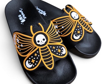 Death's Head Moth Slides Women's Sizes 6 to 11