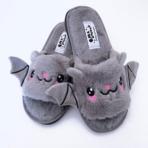 Bat Slippers - Womens Sizes 6 - 12