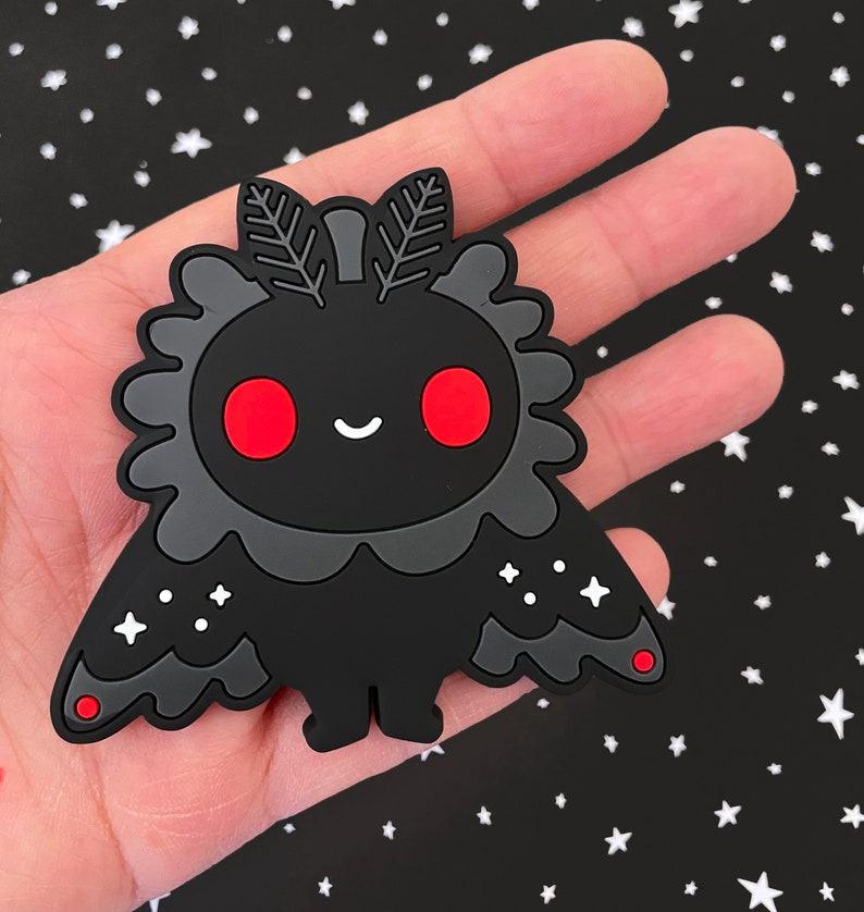 Mothman PVC Rubber Magnet image 1