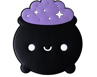 Cute Cauldron PVC Rubber Magnet