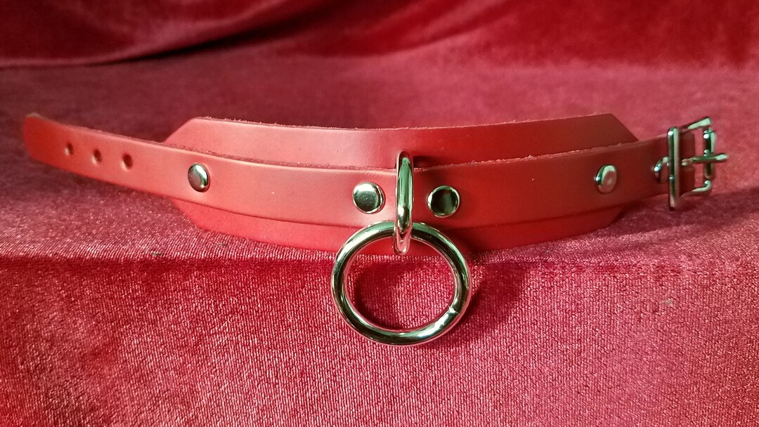 Red Rist Band Red Leather One Ring Wristband - Etsy