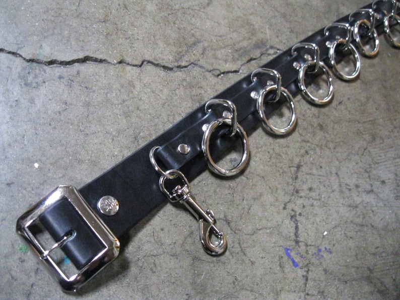 Ape Leather 9 Ring Bondage Belt image 1