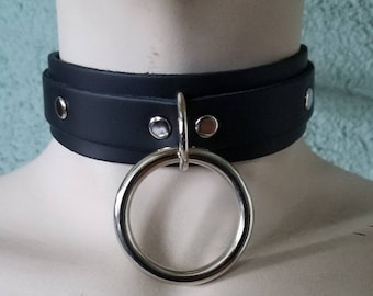 etsy leather collar