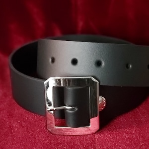 Plain Black Belt 1 3/4&quot; Wide With Removable Buckle