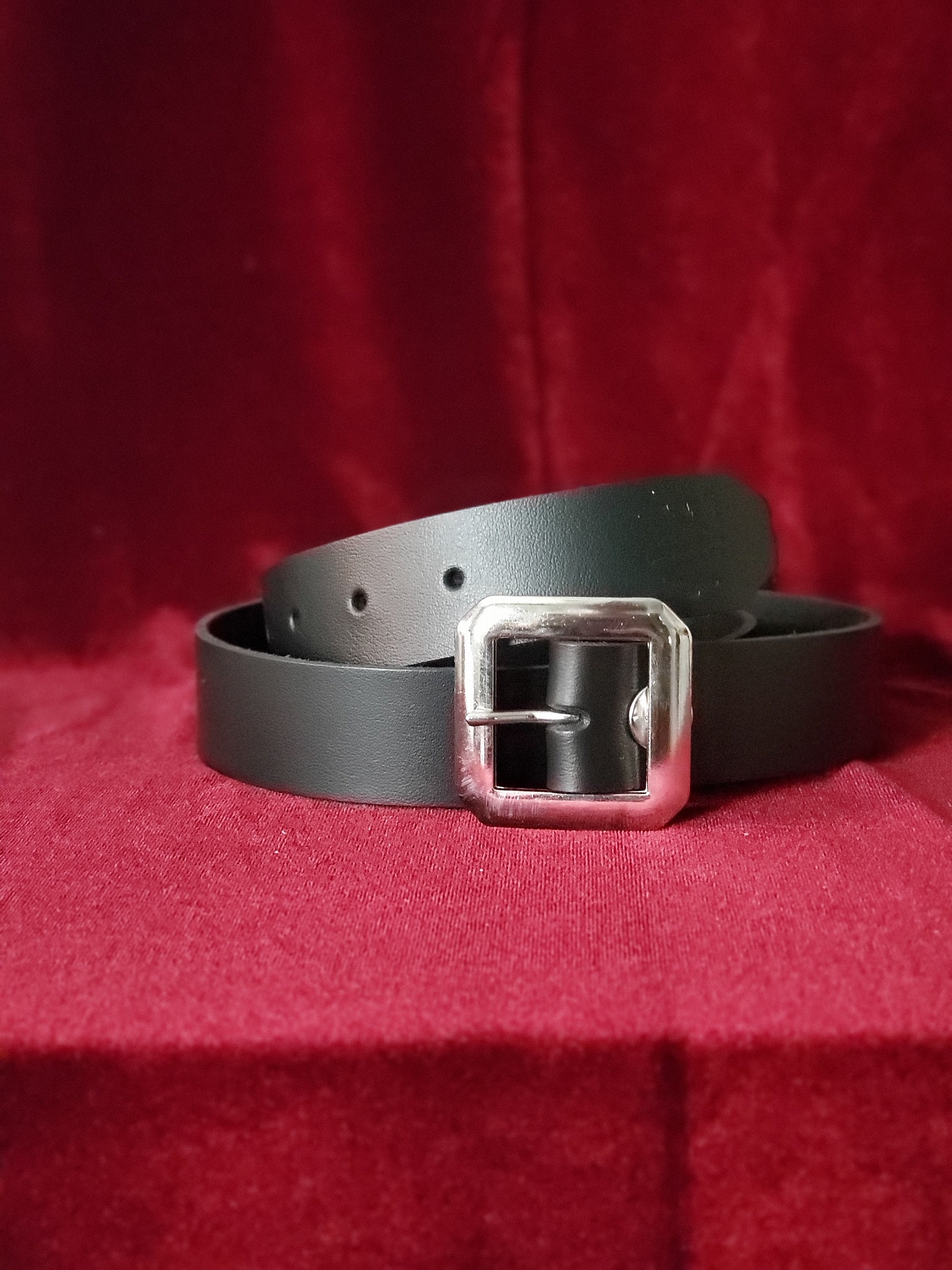Plain Black Belt 1 1/4" Wide With Removable Buckle