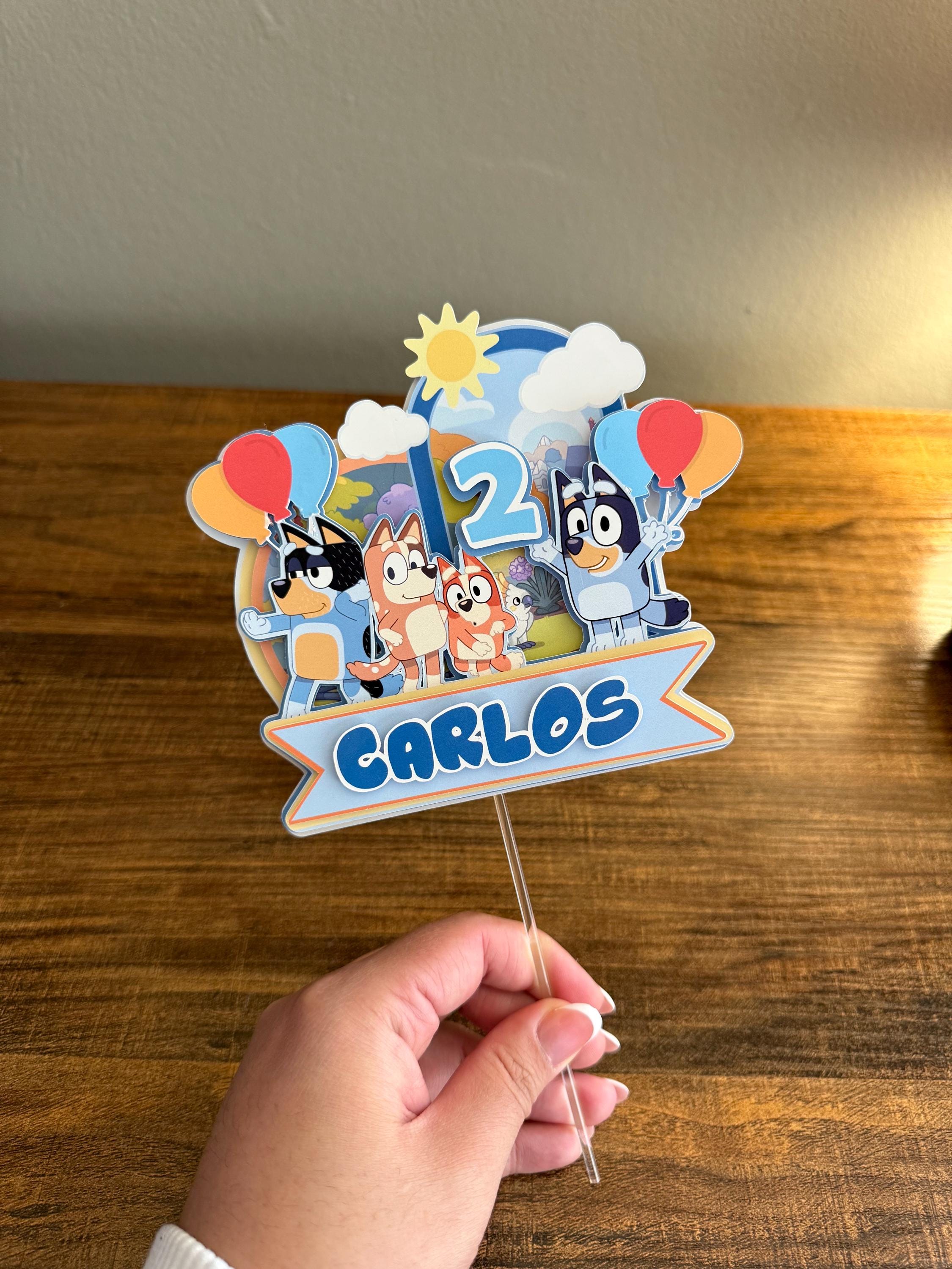 Bluey cake topper