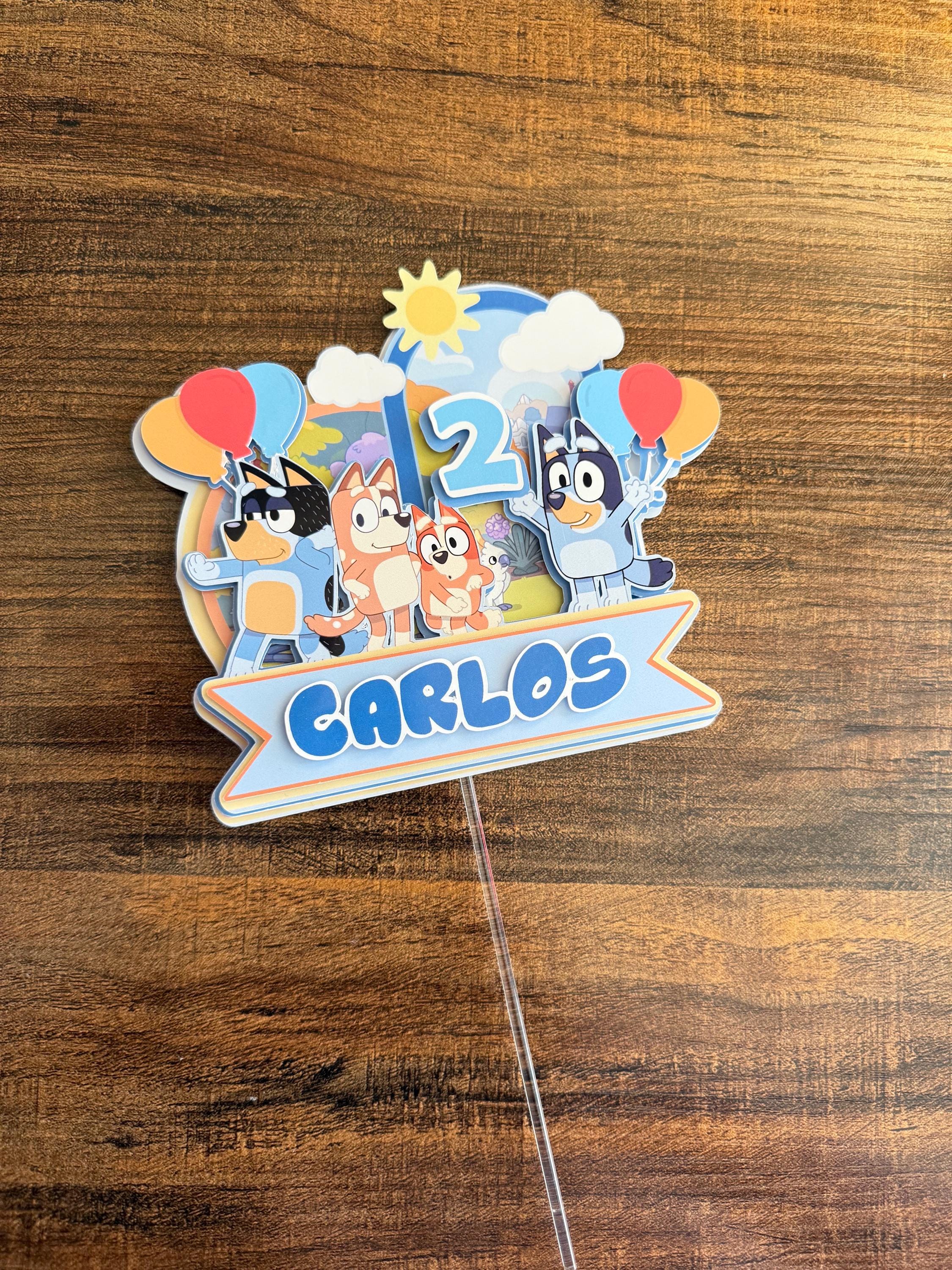Bluey cake topper