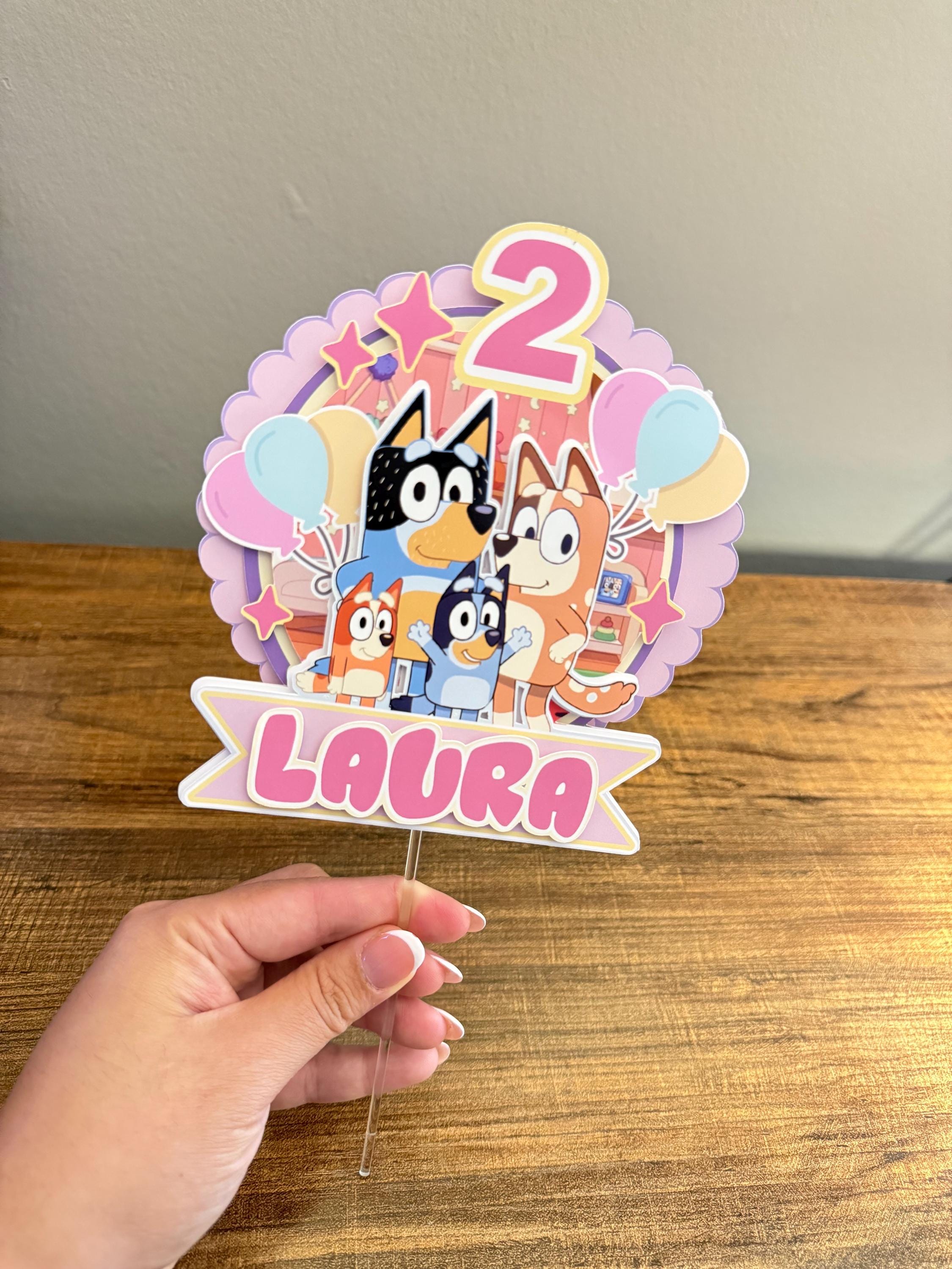 Bluey cake topper