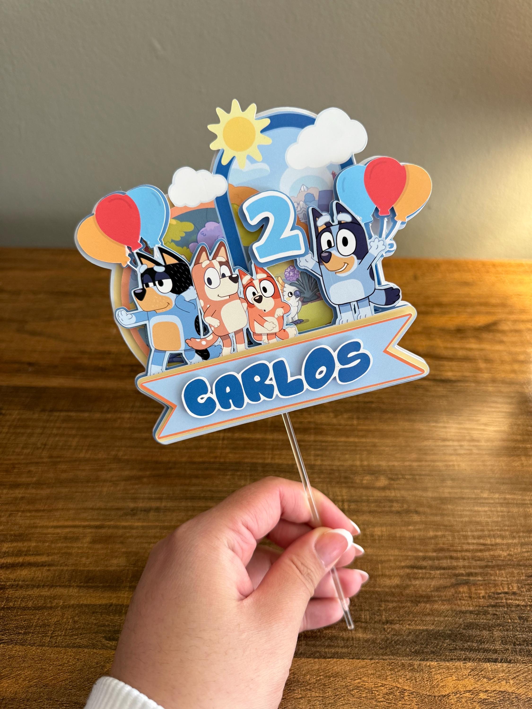 Bluey cake topper