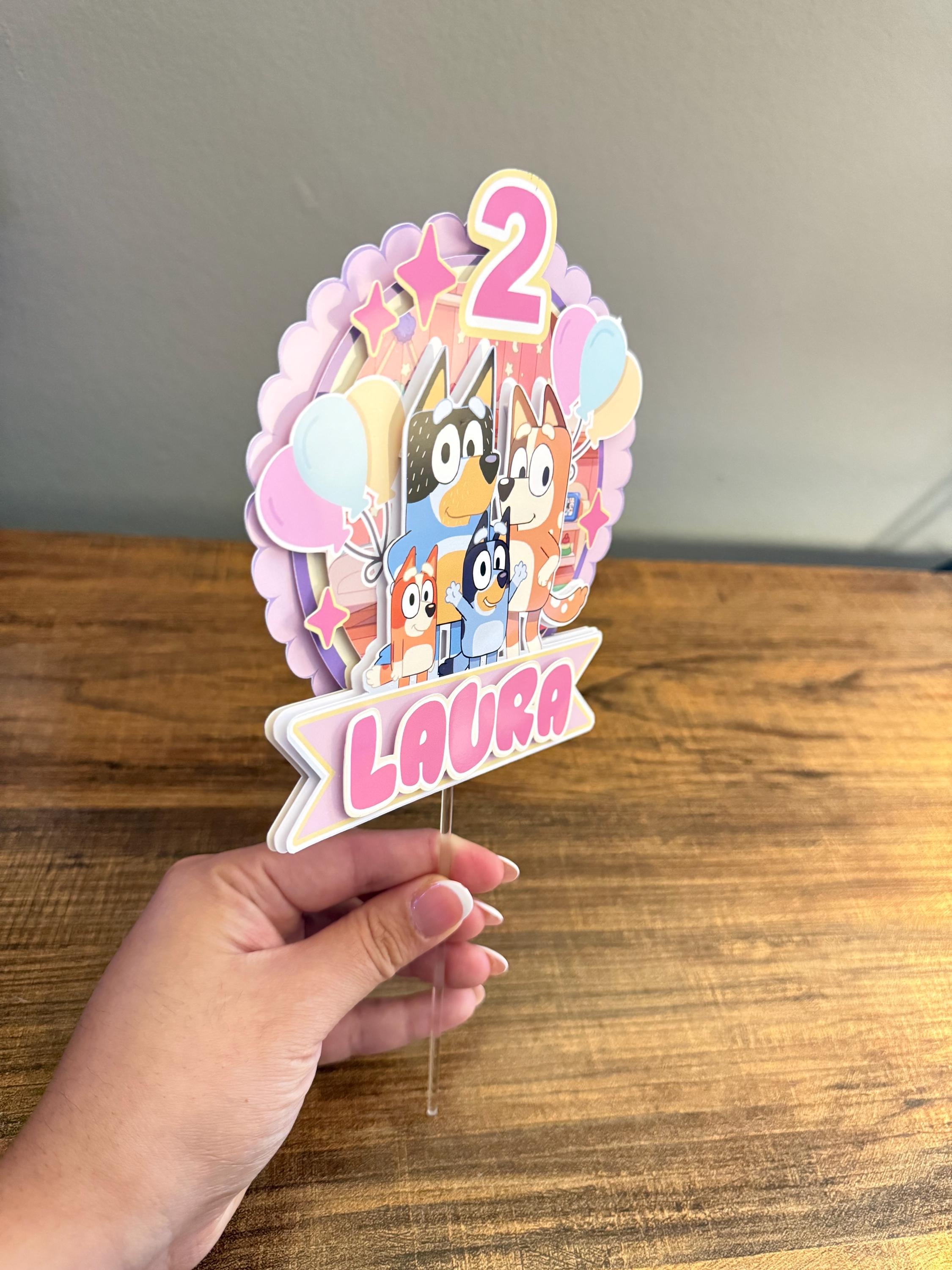 Bluey cake topper