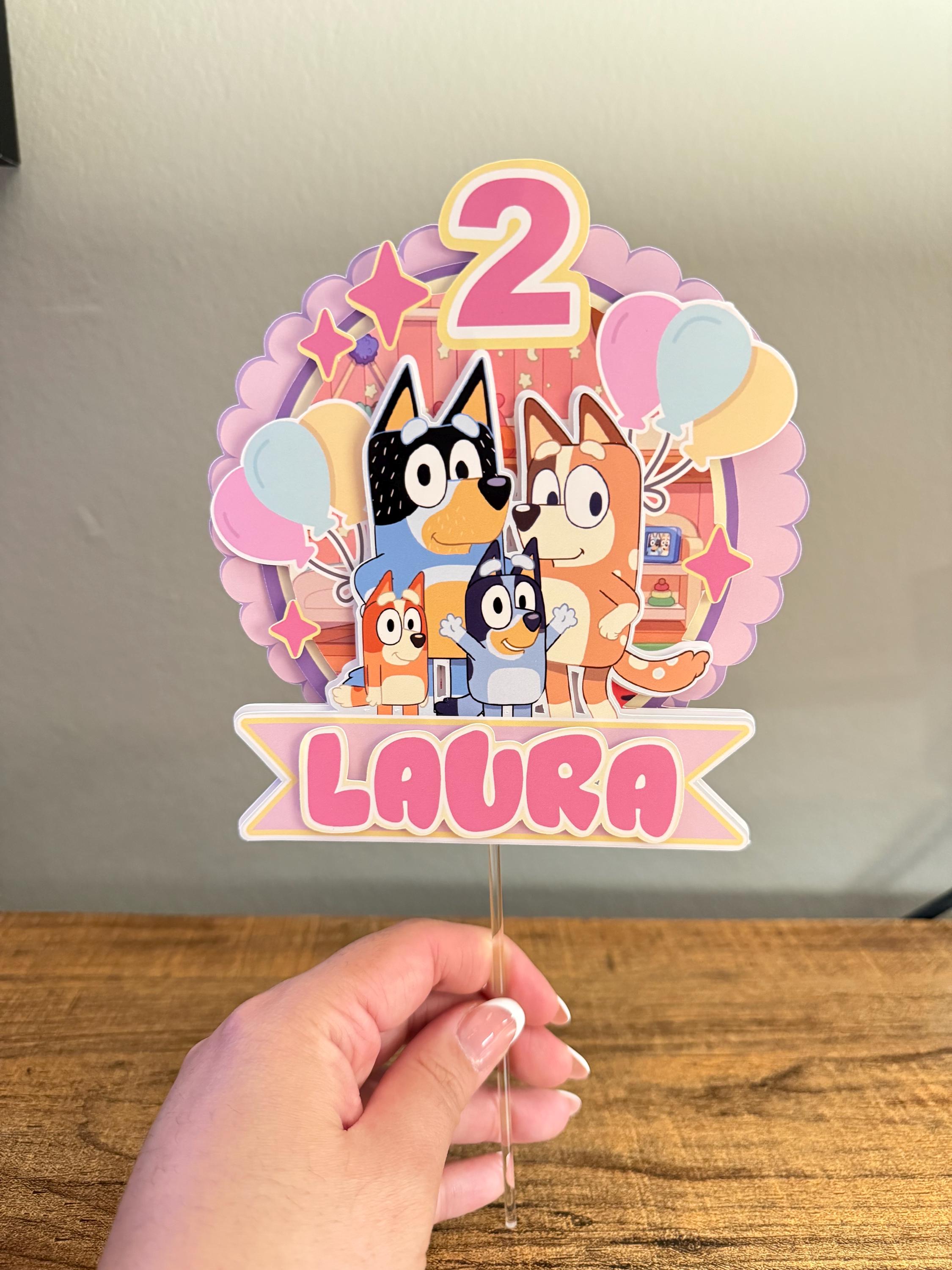 Bluey cake topper