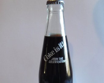 Vintage Coca Cola Dallas Cowboys Unopened Bottle COKE Collectible Souvenir Memorabilia