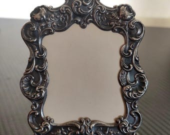Gorham Repousse Silver Plated Picture Frame Antique Photo Frame