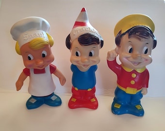 Snap Crackle Pop Kellogg's Collectible Souvenir Promotion Toy Figurine 1970s
