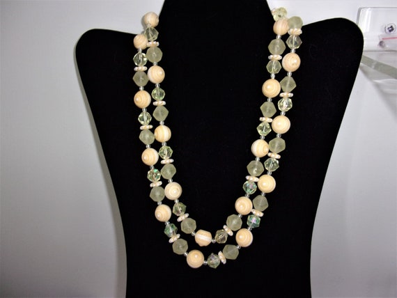 Vintage West Germany Double Strand Necklace Match… - image 3