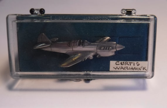 RARE Curtis Warhawk Vintage Tie Tack P40 Airplane… - image 2