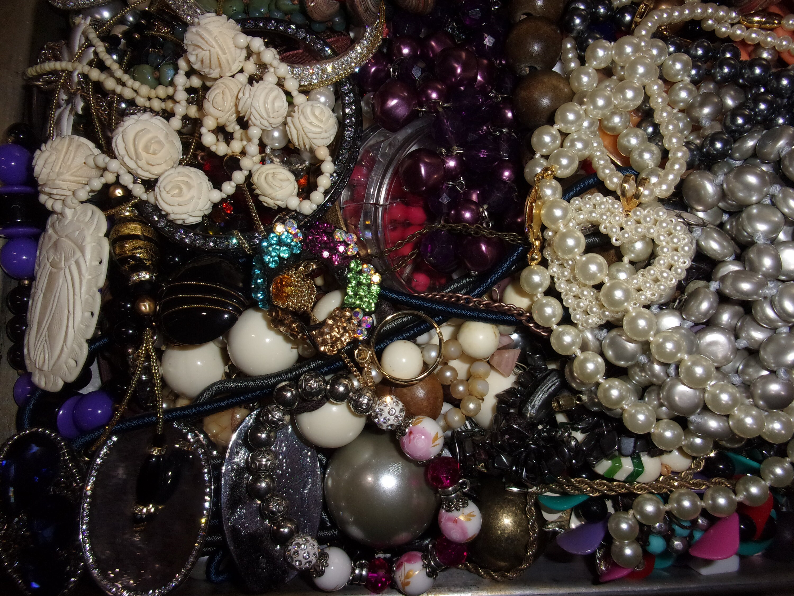 Junk Jewelry Lot Over 12 Pounds Destash Mixed Jewelry Lot Etsy