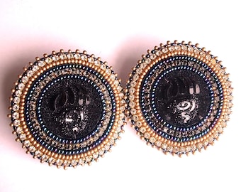 Native American Bear Claw Earrings Stunning Indigenous Beadwork Jewelry