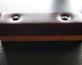 Reposapiés Escritorio de joyería de roble Caja de valet Muestra del vendedor El sofá para pies Almacenamiento ejecutivo