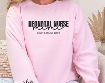 Nicu Nurse Sweatshirt, Nicu RN Mimi Sweathirt, Neonatal Nurse Sweatshirt Cute Nicu Tee NICU Sweatshirt, Tiny Humans Shirt, Nurse Week Tshirt