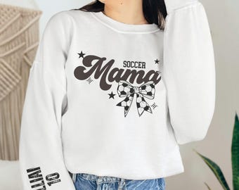 Custom Game Day Sweatshirt, Soccer Season Sweater, Soccer Mom Gift, Custom Soccer Mom Shirt, Soccer Mama Apparel, Gameday Soccer Sweatshirt