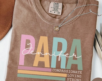 Comfort Colors® Paraprofessional Shirt, Funny Paraprofessional Shirt, Para Squad Shirts, Para Shirt Gift, Teacher Aide Shirt, Back To School