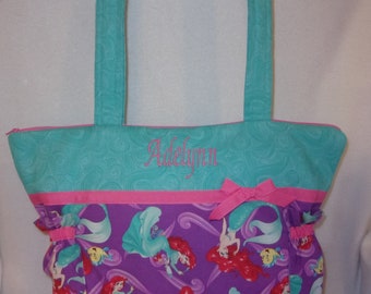 the little mermaid diaper bag