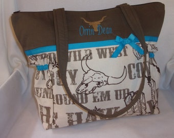 cowboy baby diaper bag