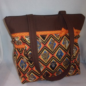 Disney Lion King Simba Handmade  Vibrant bold colors Handmade Diaper bag personalize baby shower gift Bold colors orange brown yellow