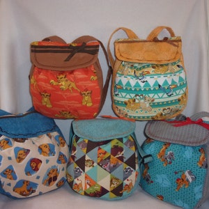 Lion King Simba Nala Youth back pack Handmade boys girls child choose bow or not and add a name wow 6 prints to choose from customize name