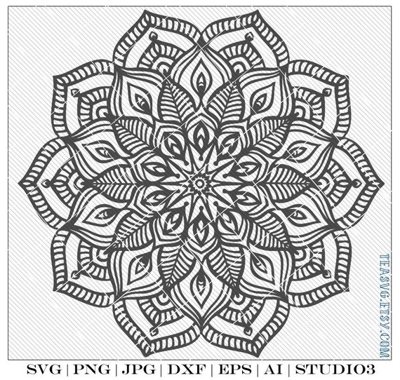 Download Svg Onion Mandala Cricut Cuttable Studio3 Silhouette Etsy