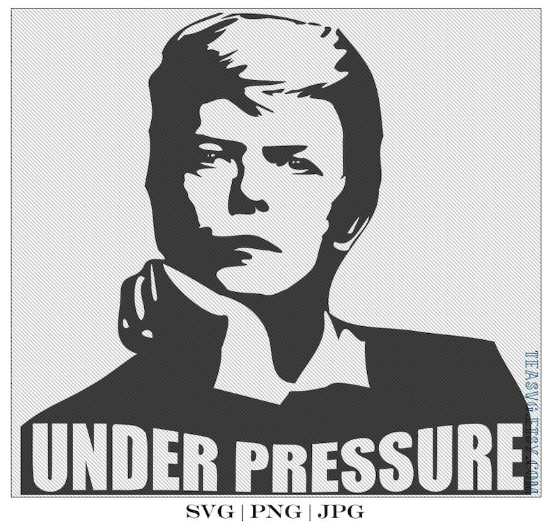 SVG: Under Pressure Cricut Silhouette David Bowie Instant Pot Queen Instapot Pressure Cooker image 1