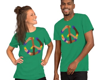 Peace Comes in All Colors - Bella+Canvas T-Shirt - BLM - Unity - Love - Social Justice - Inclusivity - Equity