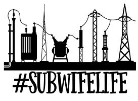 SVG: SubWifeLife Electrical Substation - Cricut - Cuttable - Studio3 Silhouette - Electrician - Wife