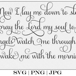 SVG: Bedtime Sleep Prayer