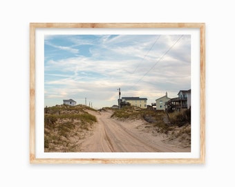 Serenity • Beach Home Photography, 4x4 Sand Backroads Print, Dunes, Sea Grass, Peaceful Summer Photo, Nautical Art, Beach Cottage Room Décor