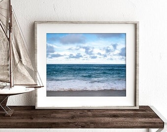 Ocean Photography, Nature, Nautical Print or Canvas, Ocean, Sea, Surf, Waves, Summer, Seascape, Beach Decor, Coastal Wall Art - Beckoning