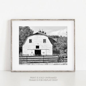 White Barn • Country Barn Photograph, Canvas Wrap, Print, Rustic Photography, Farm Decor, Rural Picture, Nature Artwork, Farmhouse Wall Art