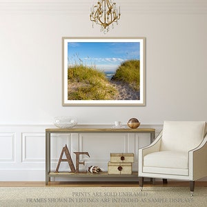 Afternoon in Avon Walkway to the Ocean Photograph, Path to the Beach Print, Ocean Waves, Coastal Art, Dunes, Sea Grass, OBX Nautical Photo image 4