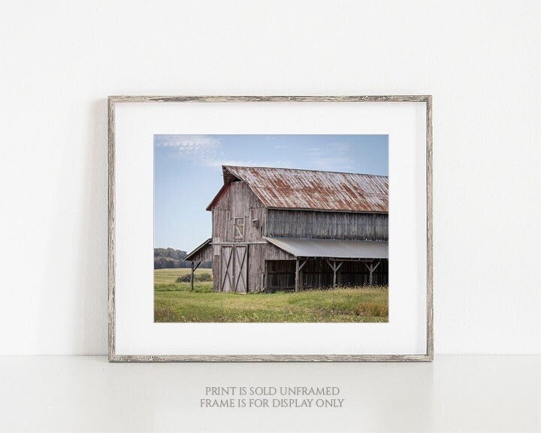Madison Barn Grey Barn Modern Farmhouse Photography Print Etsy