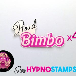 Proud Bimbo Temporary Tattoos x4