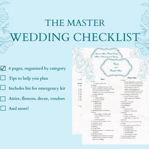 Master Checkliste für die Hochzeitsplanung