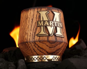 Groomsmen Whiskey Glass, Custom Monogram Gift, Personalized Rocks Glass, Unique Gift for Him, Wedding Party Proposal, Whiskey Gift for Men